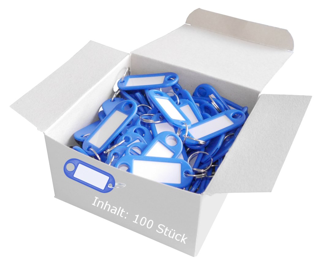 Wedo 262801803 Key Fob - Blue (Pack of 100)