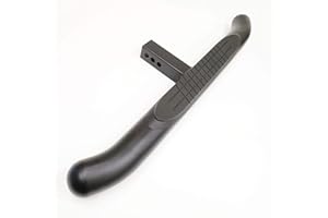 LEDIN 36" Lx3 Hx3 W Towing Hitch Step Bar 2" Receiver Black 3" Round Curved Universal Truck Trailer Rear Bumper Guard