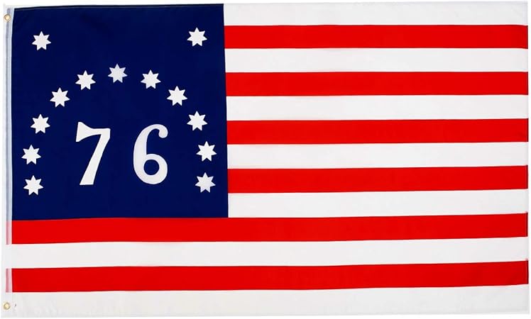 Amazon Com Rainroad Bennington 76 Flag 3x5 Ft Printed Polyester