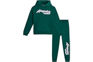 AEROPOSTALE Boys Sweatsuit - 2 Piece Athletic Pullover Hoodie Sweatshirt and Boys Jogger Pants with Pockets (Sizes 8-12)