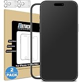 Mothca 2+2 Pack Matte Glass Screen Protector for iPhone 17 Pro Max 6.9 inch | Not Anti-Spy, Not for iPhone 18 Pro Max, Anti-Glare &amp; Anti-Fingerprint Tempered Glass, Smooth as Silk, Camera Lens Protector