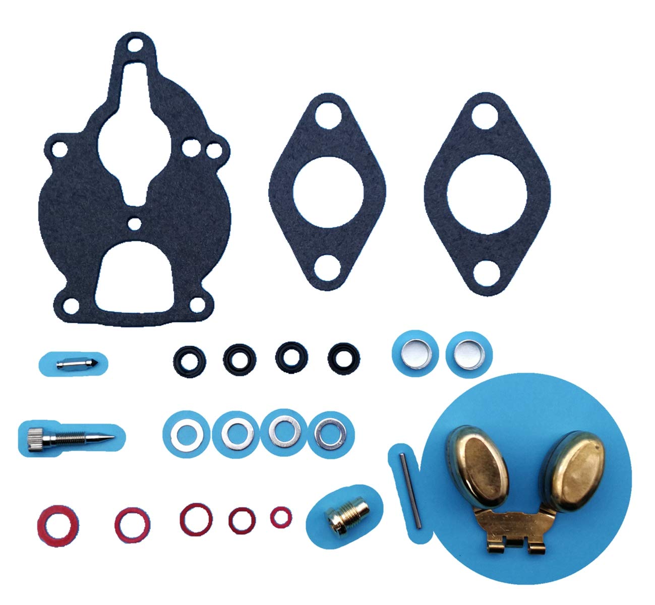 Tuzliufi Carb Carburetor Rebuild Repair Kit for AENL AEM 14019 14020 12775 13733 14133 14147 14183 13653 13549 12253 12098 13047 13206 13405 13422 13727 14017 14044 14115 New Z273