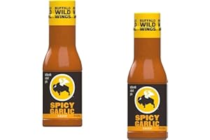 Buffalo Wild Wings Spicy Garlic Sauce - Pack of 2 - Perfect on Anything - Elevate Your Sauce Game - Smiling Sweets - Delicious Classic Sauce that People Love