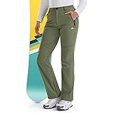 IGOLUMON Snow Ski Pants Womens Waterproof Fleece Lined Pants Winter Insulated Softshell for Hiking Snowboard Outdoor