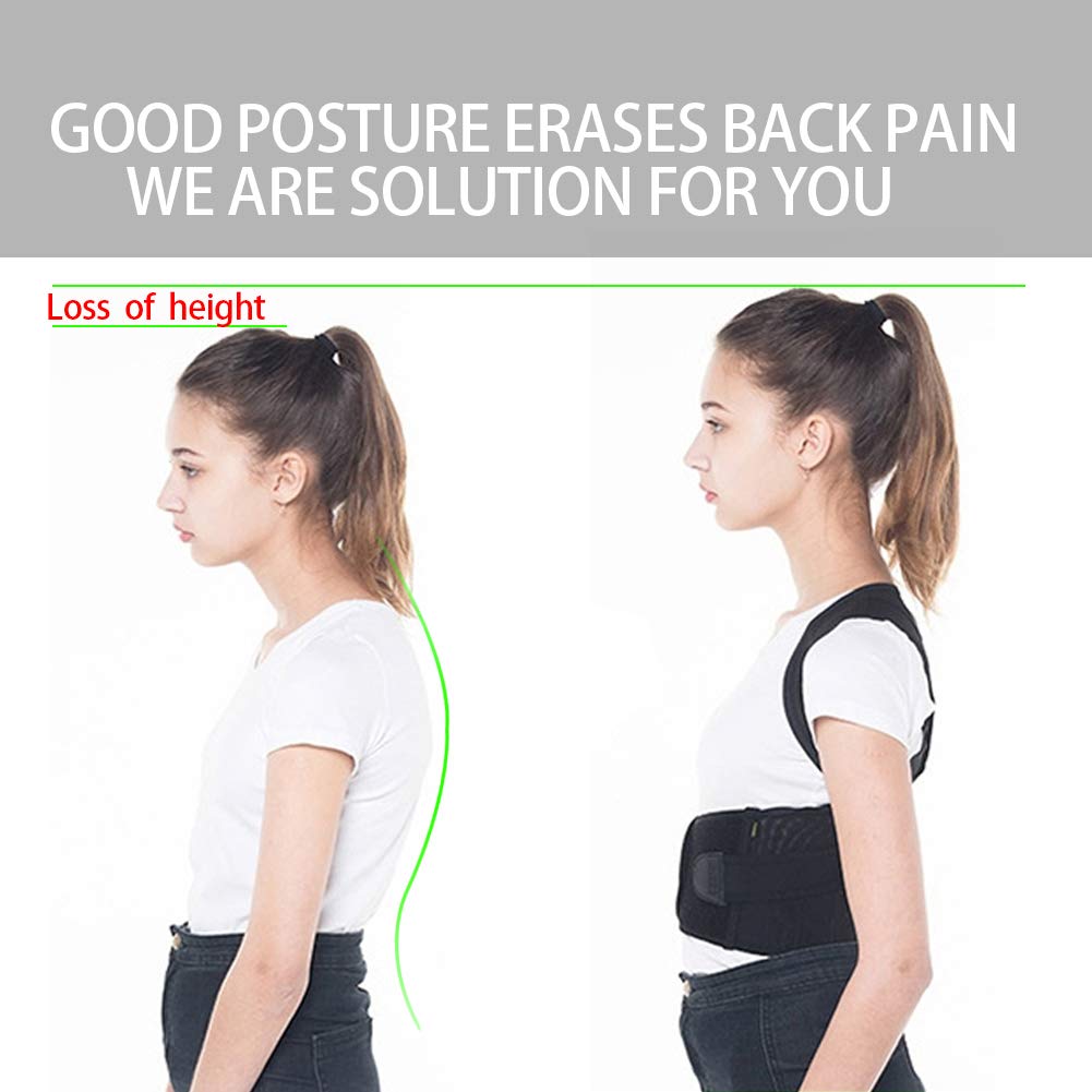 Traspirante Regolabile Postura Supporto per Uomo e Donna ...