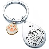 WSAORM Dachshund Keychain Weiner Dog Keychain Dachshund Lover Gifts Puppy Jewelry Weiner Dog Owner Gifts