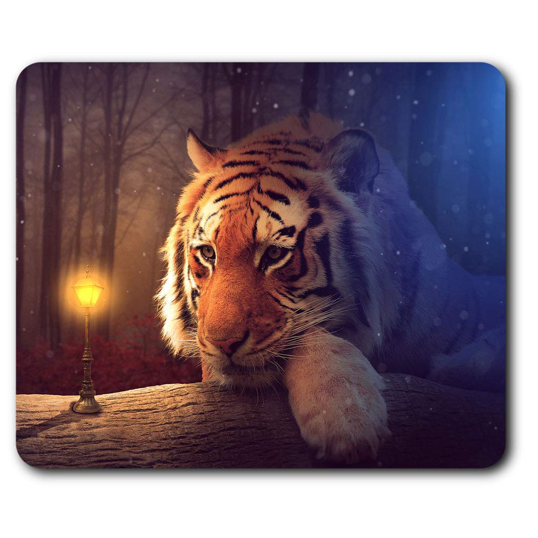 Fantasy Tiger Forest Mouse Mat Pad Computer PC Laptop Gaming Office Home Desk Accessory Gadget 14072