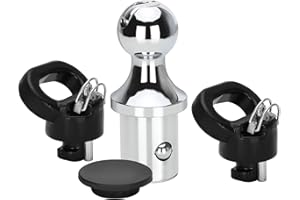 Chaoos 60618 Puck System Gooseneck Hitch Ball Kit, 2-5/16-Inch Gooseneck Ball, 30000 lbs GTW / 7500 lbs VTW, Compatible with 2013-2024 Dodge Ram 2500 3500, Alloy Steel