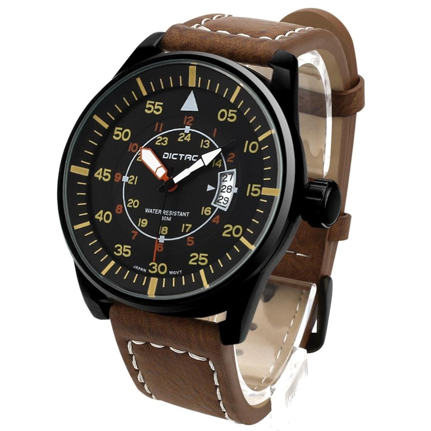 Dictac Reloj Hombre de Cuarzo Impermeable para Masculino la Moda de Lujo