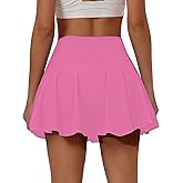 Buauty Women's Tennis Skirt Pleated Golf Skirts with Pockets Shorts Athletic Skort for Pickleball Sports Outfits
