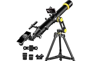Telescope, Telescopes for Adults Astronomy Professional, 90mm Aperture 1000mm High Powered Telescope for Beginners & Kids wit