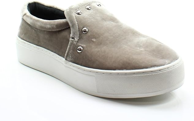 velvet slip on sneakers