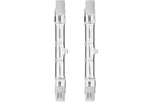 CATO-WDJ R7S Halogen Bulbs, T3 78mm 120V 100W 2700K Warm White Dimmable Double Ended Bulbs for Work, Ceiling Lights, Landscape Lights, Floor Lamps(2 Pack)