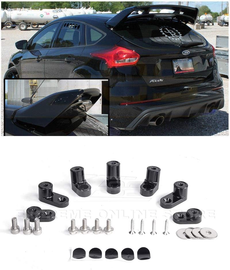 for 13Up Ford Focus ST/RS 5Dr Hatchback Anodized Black Rear Wing
