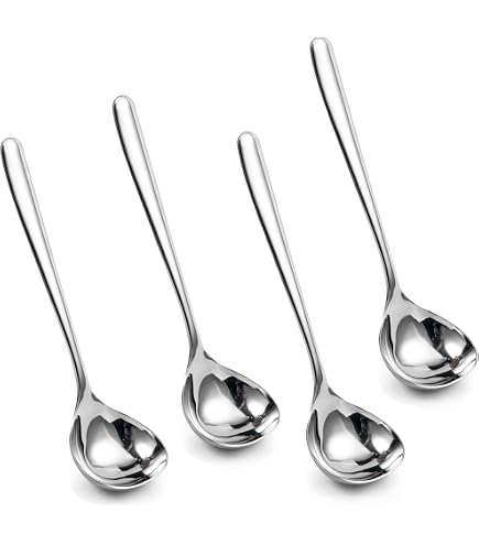 Lot De 2 Cuillères à Sauce En Acier Inoxydable Avec Bec Verseur - Long Manche