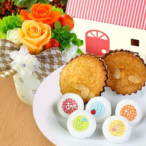 Amazon ロイヤルガストロ プリザーブドフラワー オレンジ ありがとう お菓子 詰合せ ありがとう マシュマロ マドレーヌ ロイヤルガストロ マシュマロ 通販