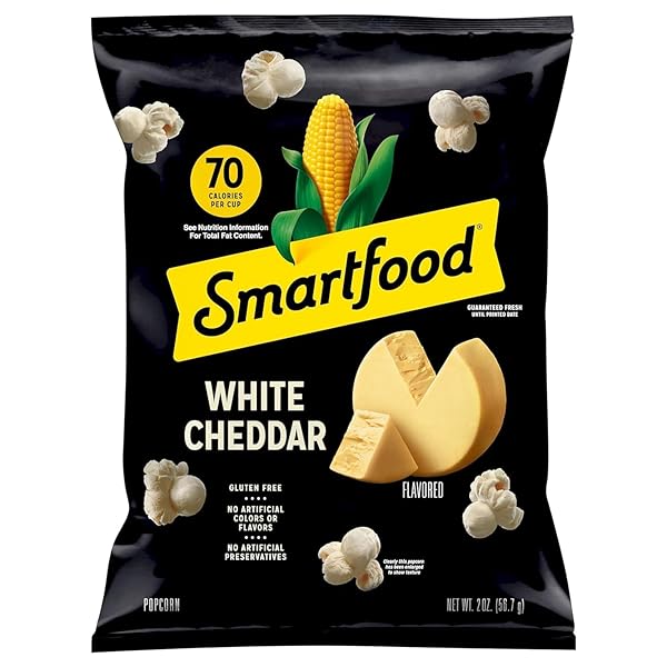 SMARTFOOD WHITE CHEDDAR POPCORN, 2 OZ