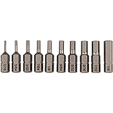 Wiha 72596 10 Piece Bit Set Hex Inch