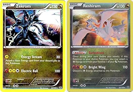Amazoncom Legendary Pokemon Set Reshiram Zekrom Xy