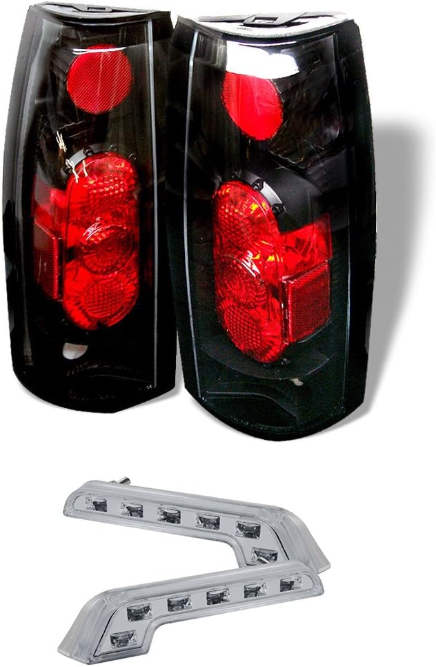 Amazon Com Rxmotoring 1992 1994 Chevy Blazer Tail Lights Lamp 8 Led Bumper Fog Lamp Automotive