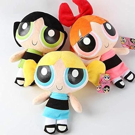 Skpitin Plush 3 Pcs 20CM the Powerpuff 