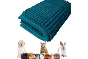 Nagudenfo Washable Pet Mat for use as Guinea Pig Mat,Muddy Mats for Dogs - 2 Pack 16" x 24" - Dirt and Water Absorbent Safe Non-Slip for Guinea Pig Cage Liner,Door Mat,Bath Mat