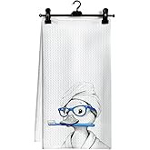 Ghoaoivo Funny Duck Bathroom Hand Towels, Duck Bathroom Decor, Gifts for Ducks Lovers Decorative Hand Towels for Bath Room Washroom Restroom, 16x24 Inch