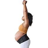 Ingrid &amp; Isabel Basics Maternity Support Belt, (Black | Medium/Large) | Adjustable maternity support belt helps relieve belly pressure and provides comfortable support throughout pregnancy.