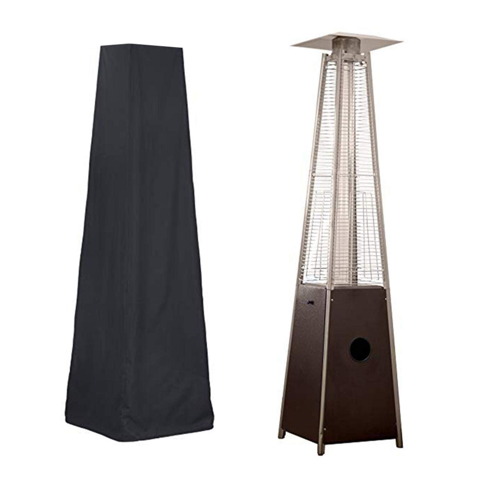 Lamptti Patio Heater - Heavy Duty Waterproof Veranda for Pyramid Torch Patio Heaters, Triangle Glass Tube Heater