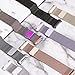 Maledan Metal Bands Compatible with Fitbit Ionic, Stainless Steel Milanese Loop Replacement Accessories Bracelet Strap with Magnet Closure for Fitbit Ionic Smart Watch, Colorful, Small