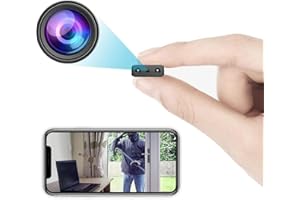 HOWKOW Wireless WiFi Camera Security House Room Body Cameras Nanny Cam Smart Home Indoor Outdoor Cams Pet Dog Baby Camera 1080P House Portable Camera Mini Room Night Vision Camera No Need WiFi Door Camera