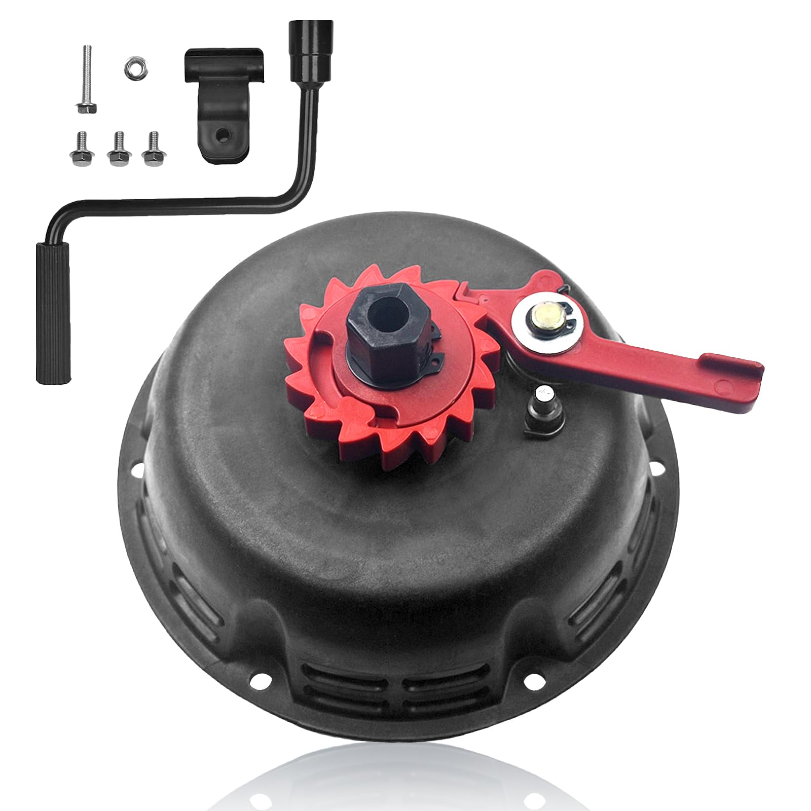 Photo 1 of Quick Fast Pull Start Recoil Starter Assembly for Predator 212 Coleman B200R CT200U 200cc Mini Bike, KT196 Go Kart Pull Cord Start 196cc Hisun Engine Black