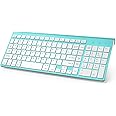 JOYACCESS Bluetooth Wireless Keyboard, Mac Compatible Keyboard, Multi Device Wireless Keyboard for Laptop, Android, Windows, iMac, MacBook, iPad Air/Pro-Turquoise