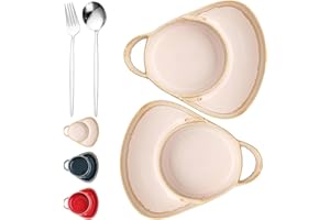 Soup and Sandwich Bowl, Soup and Salad Plate Combo with Handle Serving for Salad Breakfast Sandwich Cookies Fruits Ideal, Sou