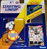 1991 - Kenner - MLB - Starting Lineup - Frank Thomas #35 - Chicago White Sox - Vintage Action Figure - Special Series Poster / Collector Card - Extended Series - Out of Production - Collectible
