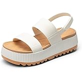 DREAM PAIRS Women's Platform Water Sandals Adjustable Lightweight Waterproof Summer Beach Wedge Chunky Sandals