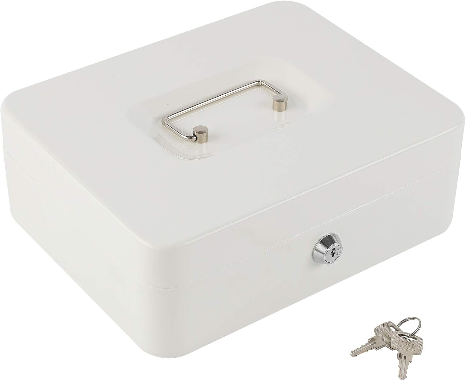 KYODOLED Large Lock Box with Money Tray, Storage Cash Box