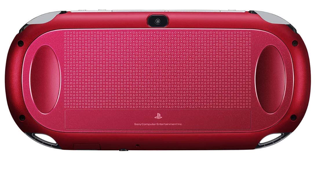 Sony Playstation Vita WiFi 1000 Series OLED Console with 2 Silicon Thumbstick Covers (Renewed) (Radiant Red)
