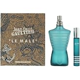 Jean Paul Gaultier Le Male Travel Exclusive Set for Men, (4.2 Oz Eau De Toilette Spray / 0.68 Oz Eau De Toilette Spray)