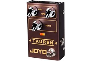 JOYO Overdrive Distortion Pedal R Series High Gain OD Clean Boost to Dist for Electric Guitar Effect (Tauren R-01)