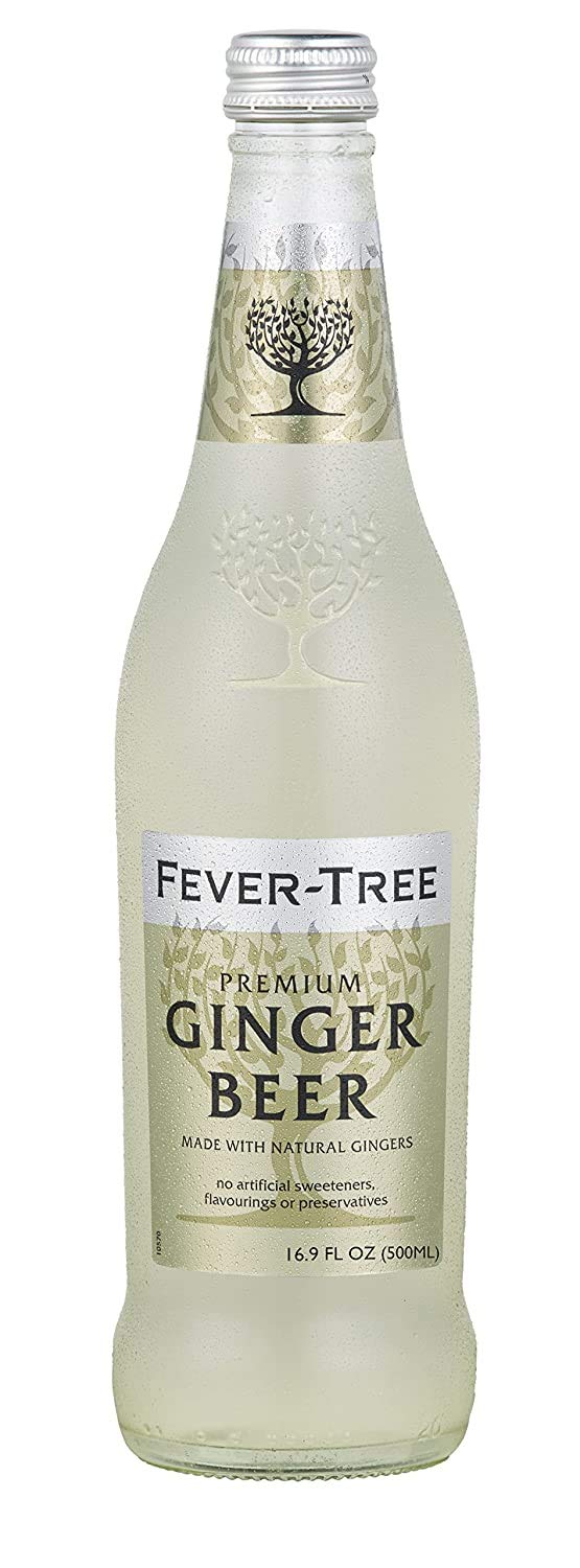 FeverTree Premium Ginger Beer 500mL Bottles, Pack of 8 Premium