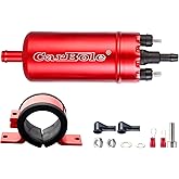 CarBole External In-Line Fuel Pump: 116 PSI High Pressure Universal 12V Electric Pump for Fuel Injection Systems, Replacement