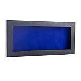 10x20 Shadow Box Frame Textured Black Wood | with a