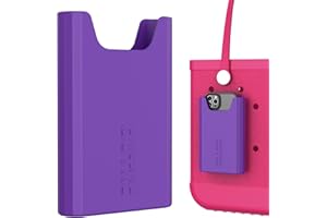 OUTXE Silicone Phone Holder for Bogg Bag, Phone Case Holder Charms Accessory Compatible with All Bogg Bags, Cell Phone Holder for Bogg Bag, Phone Holder Attachment for Beach Tote Bags-Purple