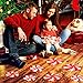 Gejoy 16 Pieces Peppermint Floor Decals Stickers and Christmas Candy Canes Floor Decals Stickers for Christmas Candy Party Winter Holiday Decoration Supplies, Red and White