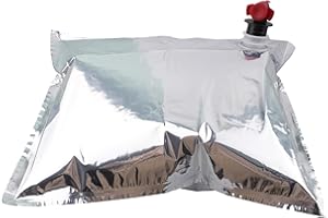 5 Pack 5L Bag-In-Box Wine Handbags with Tap - Replacement Bags for Wine Dispenser and Homebrew Wine Storage