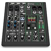 Mackie ProFX6v3+ 6-Channel Professional Analog Mixer with USB | Compact analog mixer and USB-C interface for streaming and small gigs, with GigFX+ presets saved on the built-in LCD