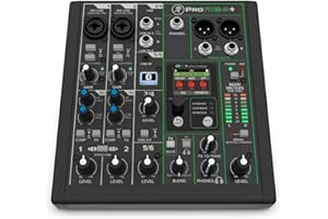 Mackie ProFX6v3+ Series 6-Channel Analog Mixer for Studio-Quality Recording and Live Streaming With Enhanced FX, USB Recordin