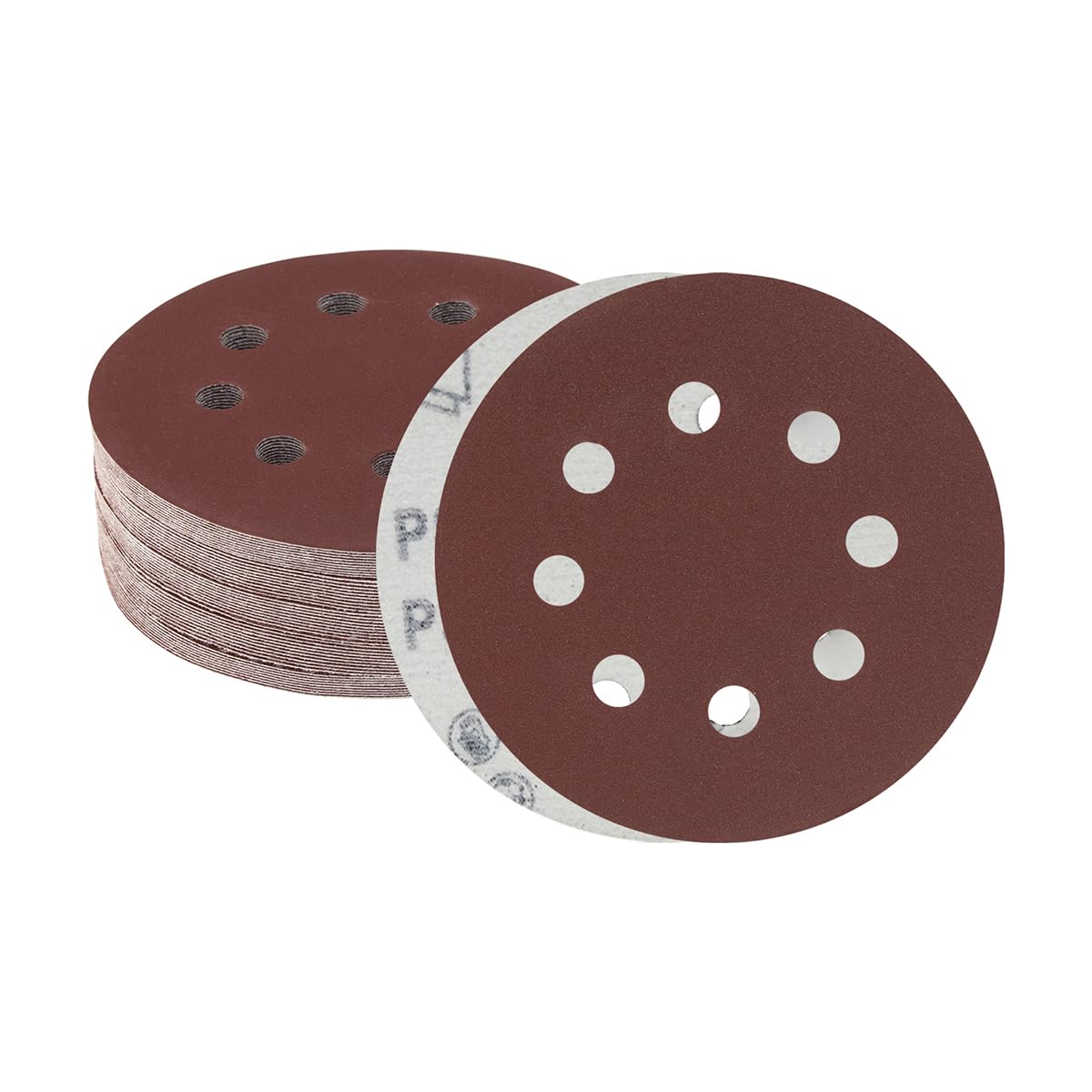 Meccion 125mm Sanding Discs 50pcs 400 Grits Sander Discs Pads 5 Inch 8 Holes Hook and Loop Sander Paper for Random Orbital Sander