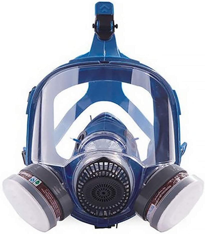 FEENGG Full Face Respirator Gas Mask, Professional Organic Steam Respirator for Paint, Dust, Chemical, Pesticide Protection [Energy Class A]